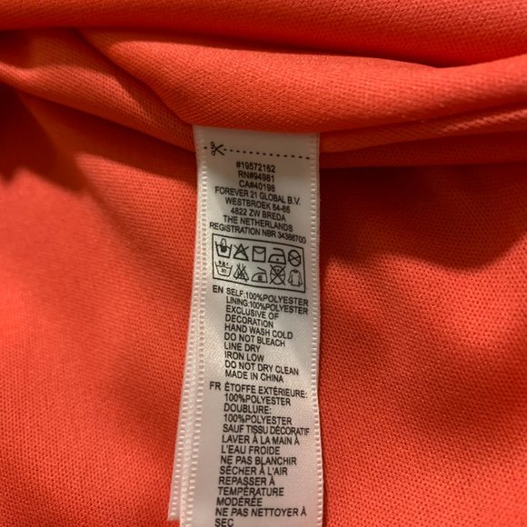 ⭐2/$20 Forever 21 | Women's Bright Pink Evening Cocktail Dress Size Medium - Picture 7 of 7